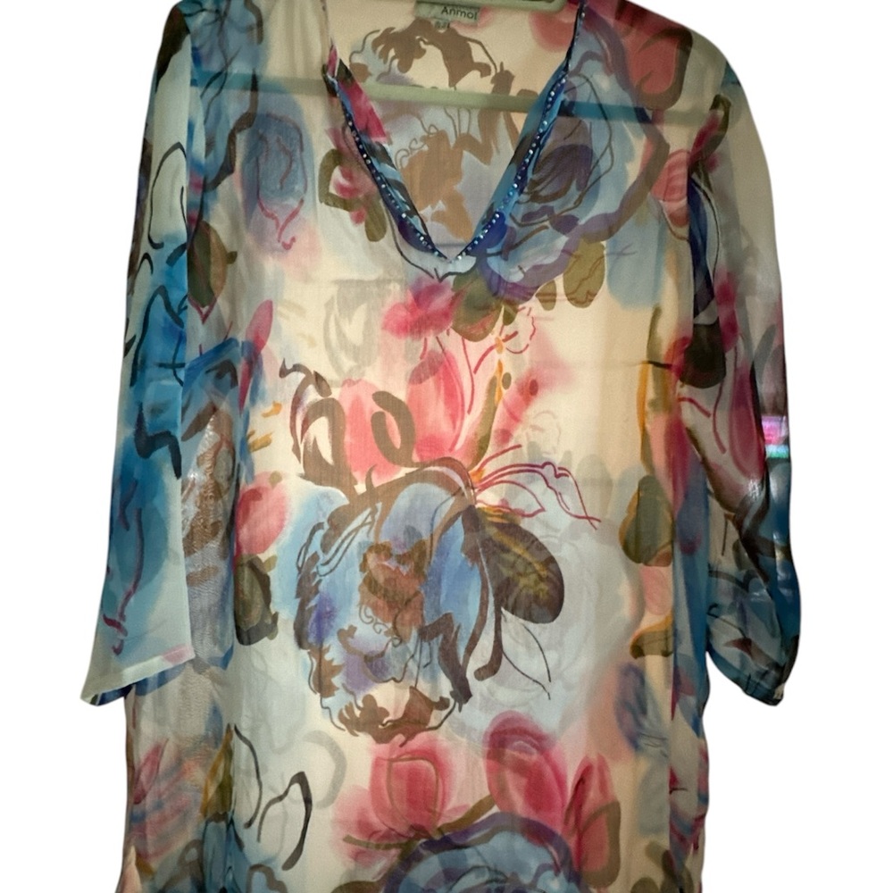 Floral Sheer Women's Top